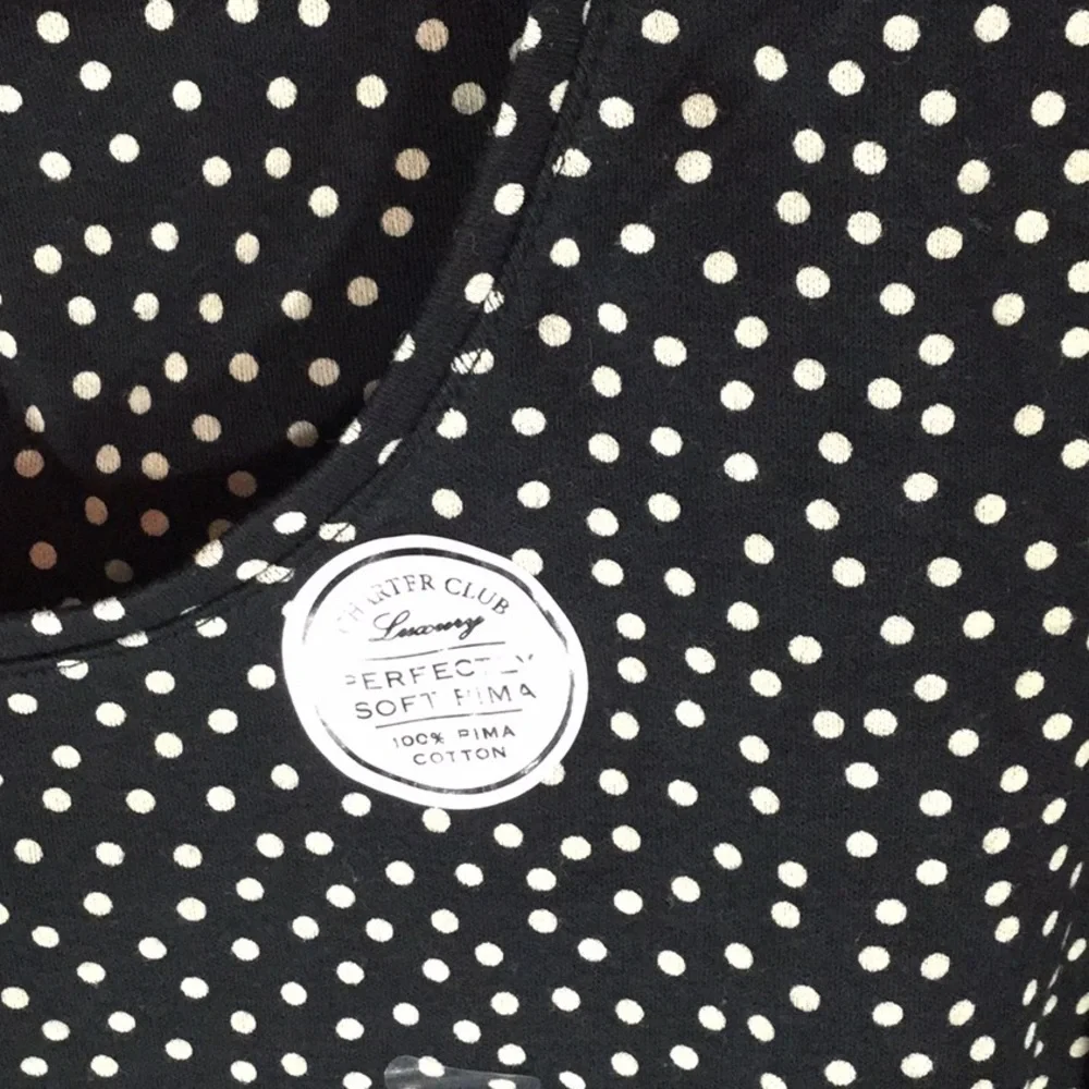 Sz 0X (16/18) Charter Club Cotton 3/4 Length Sleeve Top + Special Bundle Offer - Picture 4 of 4